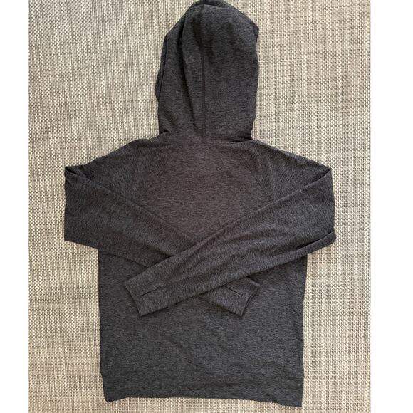 OUTDOOR VOICES All Day CloudKnit Long Sleeve Pullover Hoodie L Charcoal Gray - Picture 3 of 8